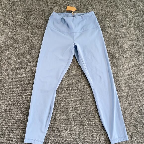 Yogalicious Lux Womens Small Periwinkle Blue Straight Leg Leggings Inner Pocket - Picture 1 of 7
